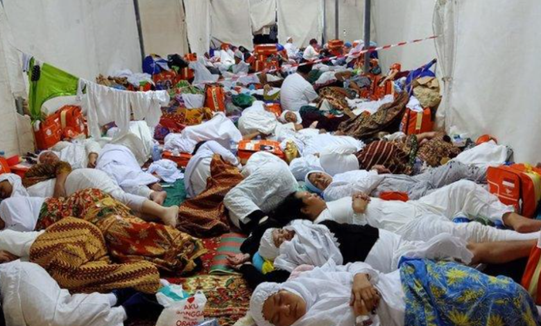 Tenda Jemaah Haji di Mina Sempit dan Toilet Tak Layak. Sumber Tribun.