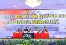 kegiatan POLRI Tactical Floor Game (TFG) dalam rangka pengamanan kunjungan Paus Fransiskus ke Indonesia