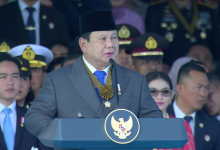 Presiden Prabowo Pimpin Upacara Puncak Hari Bhayangkara ke-79 di Monas