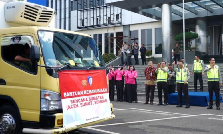 Korlantas Polri Kirim Bantuan ke Aceh, Sumut, dan Sumbar untuk Perkuat Respons Bencana
