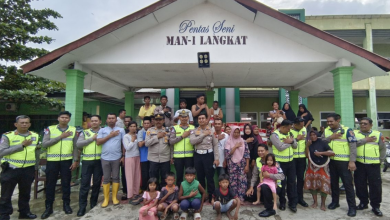 Korlantas Polri Salurkan Bantuan Banjir Langkat melalui Misi Kemanusiaan